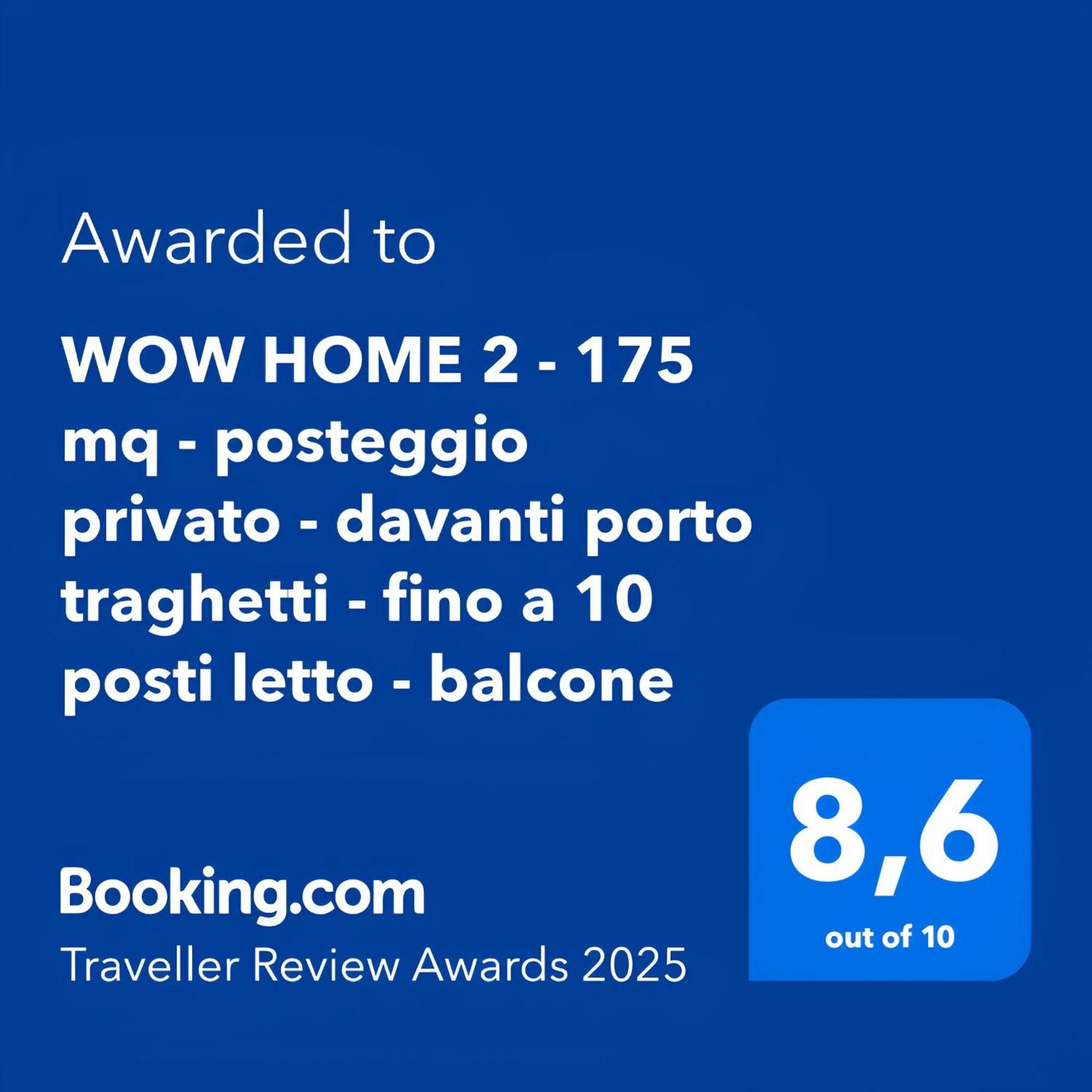 Wow Home 2 - 175 Mq - Posteggio Privato - Davanti Porto Traghetti - Fino A 10 Posti Letto - Balcone Genoa Bagian luar foto